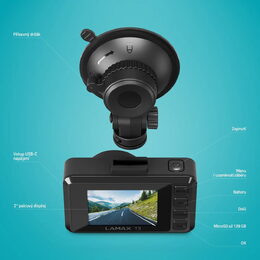 Autokamera Full HD univerzální s 2'' LCD LAMAX T3