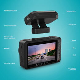 Autokamera Full HD univerzální s 2.4'' LCD LAMAX T8