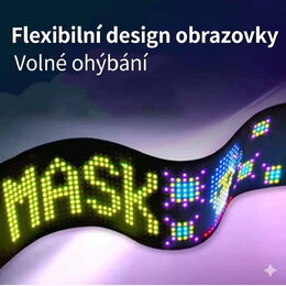 LED matrix panel "Devil eyes", 19,2 x 133cm