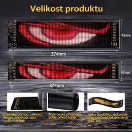 2x LED matrix panel "Devil eyes", 9,2 x 37,4cm
