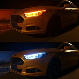 LED pásek, dynamické blinkry, oranžová, 45 cm
