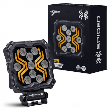 LED pracovní světlo 9LED 120x110x32mm 12/24V 18W 1700lm ECE R10 IP67 X-SPIDER 2