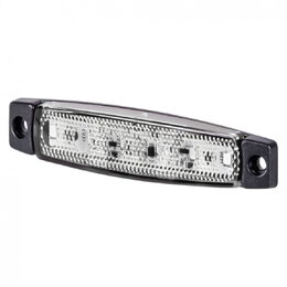 LED poziční světlo bílé 96x20x16mm 6LED 12/24V ECE R10 R148
