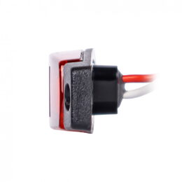 LED poziční světlo červené 96x20x16mm 6LED 12/24V ECE R10 R148