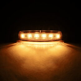 LED poziční světlo oranžové 96x20x16mm 6LED 12/24V ECE R10 R148