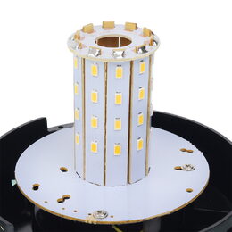 LED maják oranžový 12/24V 40LED magnet, ECE R10 128x163mm