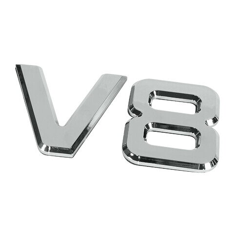 3D car logo V8 LAMPA, nalepovací