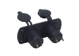 Dvojitá zásuvka do panelu 1x CL + 2x nabíječka USB voděodolná