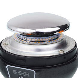 AKU LED maják oranžový 12-24V/230V, 45x LED magnet, ECE R10 R65 130x128mm