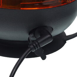 AKU LED maják oranžový 12-24V/230V, 45x LED magnet, ECE R10 R65 130x128mm