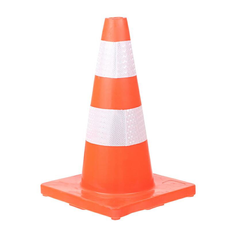 Dopravní výstražný kužel PVC měkčený, 45cm