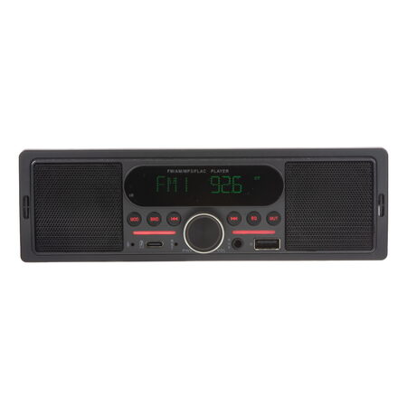 1DIN autorádio Bluetooth/USB/USB-C/AUX, s vestavěnými reproduktory