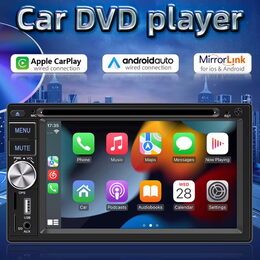 2DIN autorádio s 6,2" LCD / DVD / USB / Bluetooth / CarPlay / AndroidAuto / Mirrorlink