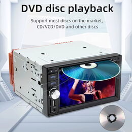 2DIN autorádio s 6,2" LCD / DVD / USB / Bluetooth / CarPlay / AndroidAuto / Mirrorlink