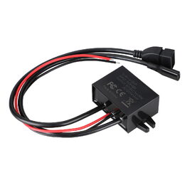 Měnič napětí 12-24/5-12V, 3A USB-C QC3.0 samice + USB-A