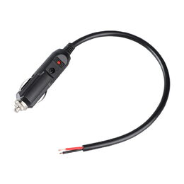 CL zástrčka s LED, kabelem 30cm a pojistkou 15A pro 12-24V