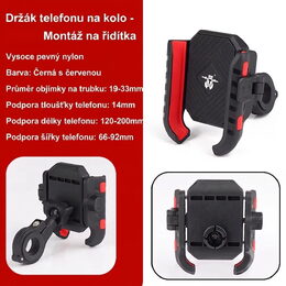 Univerzální držák telefonu na kolo, motocykl