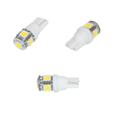 x LED T10 bílá, 24V, 5LED/3SMD