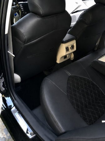 Autopotahy na míru TOYOTA CAMRY VI, XV70, od r. 2017-2024, AUTHENTIC VELVET CARO černé