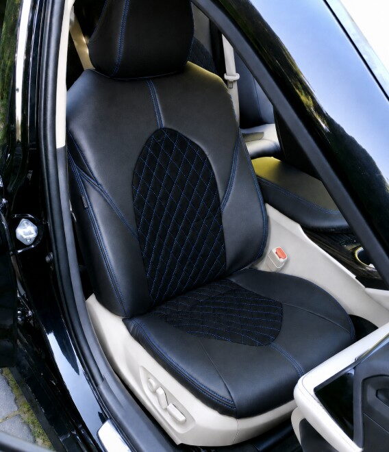 Autopotahy na míru TOYOTA CAMRY VI, XV70, od r. 2017-2024, AUTHENTIC VELVET CARO modré