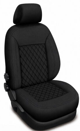 Autopotahy ŠKODA KODIAQ II, 5 MÍST, od r. 2024, AUTHENTIC LEATHER CARO černé