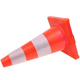 Dopravní výstražný kužel reflexní, PVC měkčený, 43cm