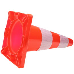 Dopravní výstražný kužel reflexní, PVC měkčený, 43cm