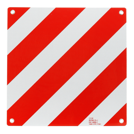 Výstražná reflexní hliníková tabule 50 x 50cm pro Itálii LAMPA