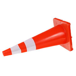 Dopravní výstražný kužel reflexní, PVC měkčený, 90cm