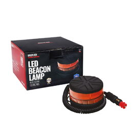 LED maják oranžový 12/24V 8LED magnet, ECE R10 108x60mm