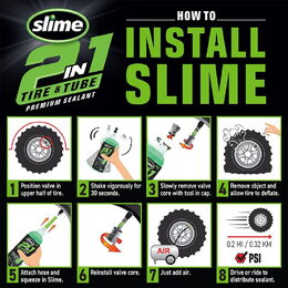 Opravný tmel pro duše a bezdušové pneu 2v1 SLIME – 946ml