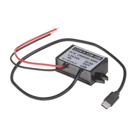 Měnič napětí 12-24/5V, 3A USB-C