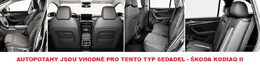 Autopotahy ŠKODA KODIAQ II, 5 MÍST, od r. 2024, AUTHENTIC CARO hnědé