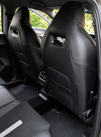Autopotahy ŠKODA KODIAQ II RS, SPORTLINE, 5M. od 2024, AUTHENTIC LEATHER VELVET černo šedý