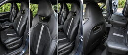 Autopotahy ŠKODA KODIAQ II RS, SPORTLINE, 5M. od 2024, AUTHENTIC LEATHER VELVET černo šedý