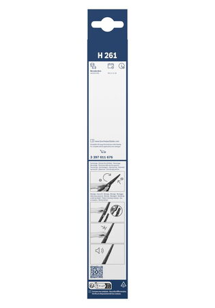 Zadní stěrač MERCEDES B-Klasse [246] r.v. 2015-2018, BOSCH H261 260mm
