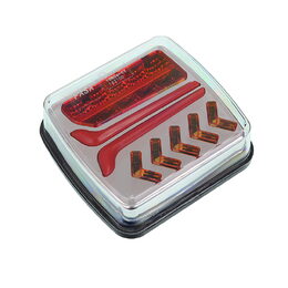 2x LED sdružená magnetická zadní světla s bezdrátovým připojením, 105x105x55mm