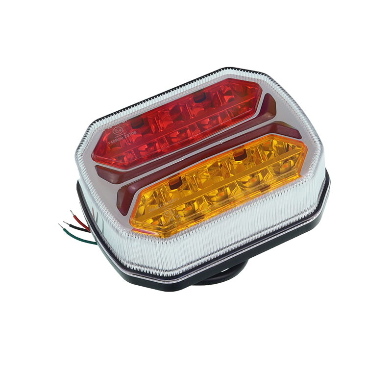 Sdružené zadní světlo 42LED čtvercové pravé 3-dílné 124x104x33mm IP65 12/24V