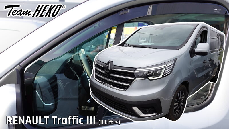Ofuky oken - Renault Trafic III r.v. 2021->, přední dlouhé