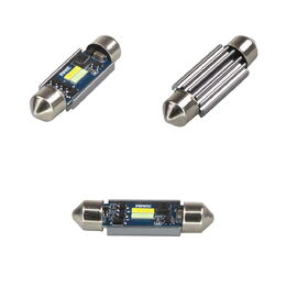 LED sufit (39mm) bílá, 12V, 2LED/CSP1860 CAN-Bus, bílá+modrá