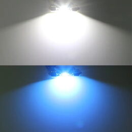 LED sufit (39mm) bílá, 12V, 2LED/CSP1860 CAN-Bus, bílá+modrá