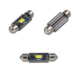 LED sufit (39mm) bílá, 12V, 2LED/CSP1860 CAN-Bus, bílá+teplá bílá