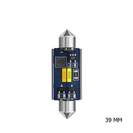 LED sufit (39mm) bílá, 12V, 2LED/CSP1860 CAN-Bus, bílá+teplá bílá
