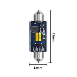LED sufit (39mm) bílá, 12V, 2LED/CSP1860 CAN-Bus, bílá+teplá bílá
