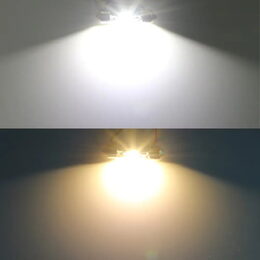 LED sufit (39mm) bílá, 12V, 2LED/CSP1860 CAN-Bus, bílá+teplá bílá