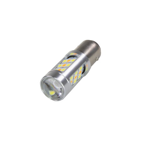 LED BAY15d bílá/oranžová, 12V, 33LED/2835SMD, Switchback