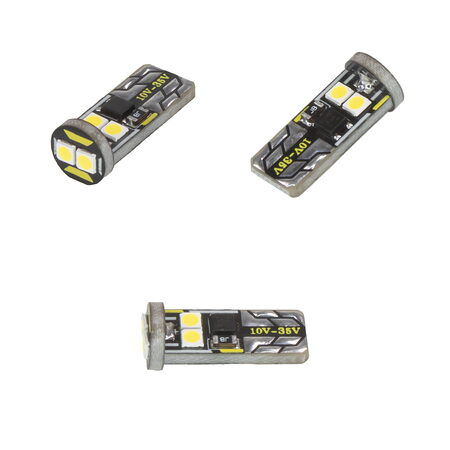 LED T10 bílá, 10-35V, 6LED/3030SMD CAN-Bus