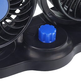 Ventilátor do auta dvourychlostní Turbo 2 x 10 cm 12V