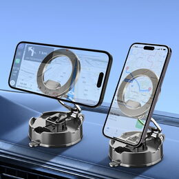 Univerzální magnetický držák telefonu s vakuovou přísavkou