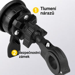 Univerzální rychloupínací držák telefonu antivibrační na kolo, motocykl